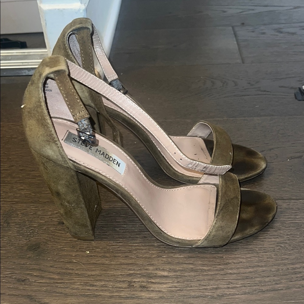 Steve Madden Green Heeled Sandals
